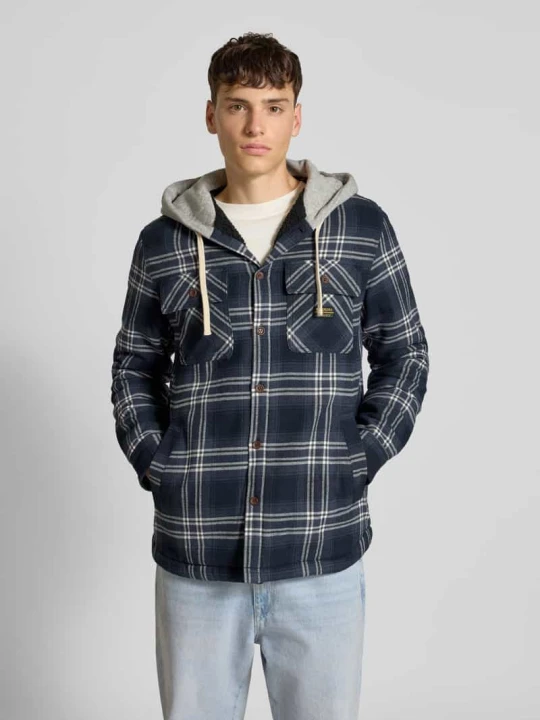Zdjęcie produktu Kurtka koszulowa o kroju regular fit z kieszeniami na piersi Superdry Granatowy