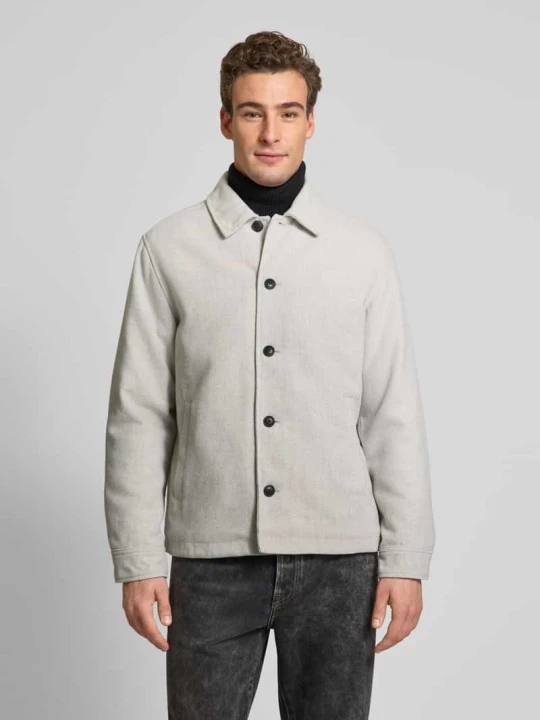 Zdjęcie produktu Kurtka koszulowa o kroju regular fit z kołnierzykiem typu kent model ‘CARTER’ Jack&Jones Złamany biały