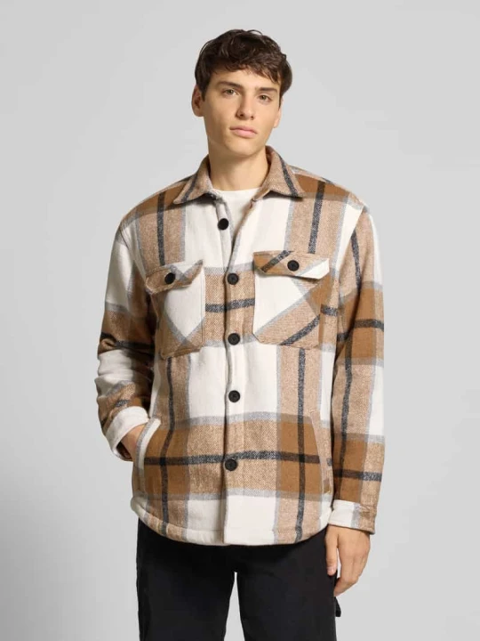 Zdjęcie produktu Kurtka koszulowa o kroju regular fit z kołnierzykiem typu kent model ‘Rian’ Redefined Rebel Beżowy