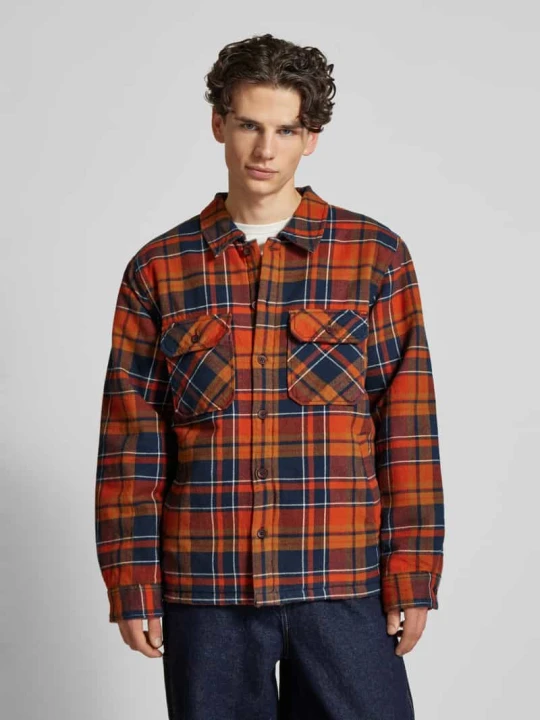 Zdjęcie produktu Kurtka koszulowa o kroju regular fit z kołnierzykiem typu kent model ‘Surplus’ Superdry Granatowy