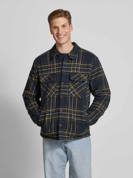 Zdjęcie produktu Kurtka koszulowa o kroju regular fit z kołnierzykiem typu kent model ‘Surplus’ Superdry Pomarańczowy