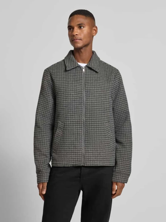 Zdjęcie produktu Kurtka koszulowa o kroju regular fit z kołnierzykiem typu kent model ‘ZAIDE’ Casual Friday Jasnoszary melanż
