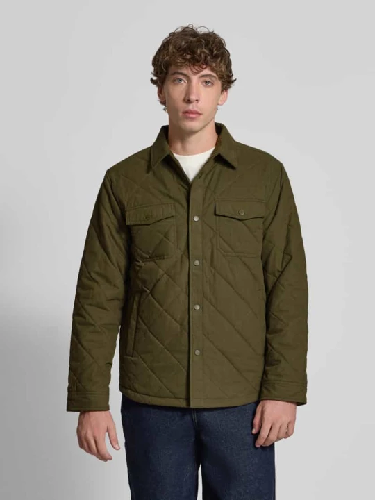 Zdjęcie produktu Kurtka koszulowa o kroju regular fit z mieszanki bawełny model 'QUILTED WORKSHIRT' Pepe Jeans Oliwkowy
