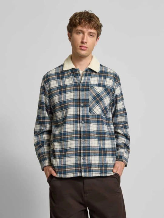 Zdjęcie produktu Kurtka koszulowa o kroju regular fit z podszewką z futerka model ‘ZAC’ Jack&Jones Złamany biały