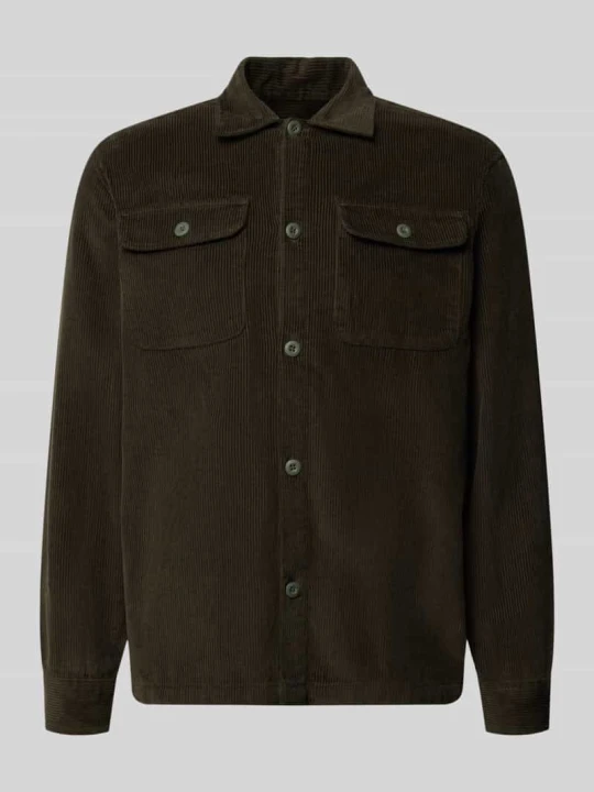 Zdjęcie produktu Kurtka koszulowa o kroju regular fit z sztruksu model 'REGENT' Jack&Jones Oliwkowy