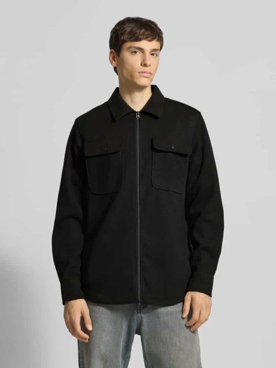 Zdjęcie produktu Kurtka koszulowa o kroju regular fit z zamkiem błyskawicznym G-Star Raw Czarny