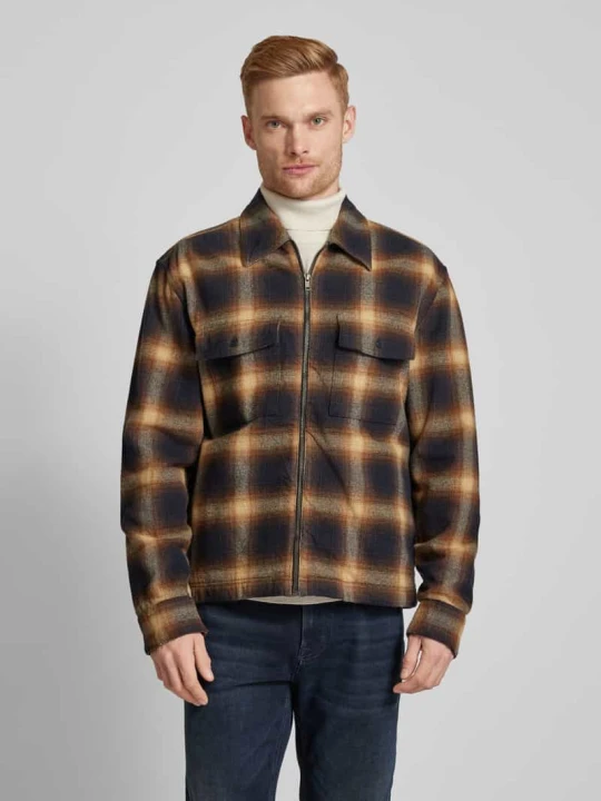 Zdjęcie produktu Kurtka koszulowa o kroju regular fit z zamkiem błyskawicznym model ‘Hacket’ JOOP! Beżowy