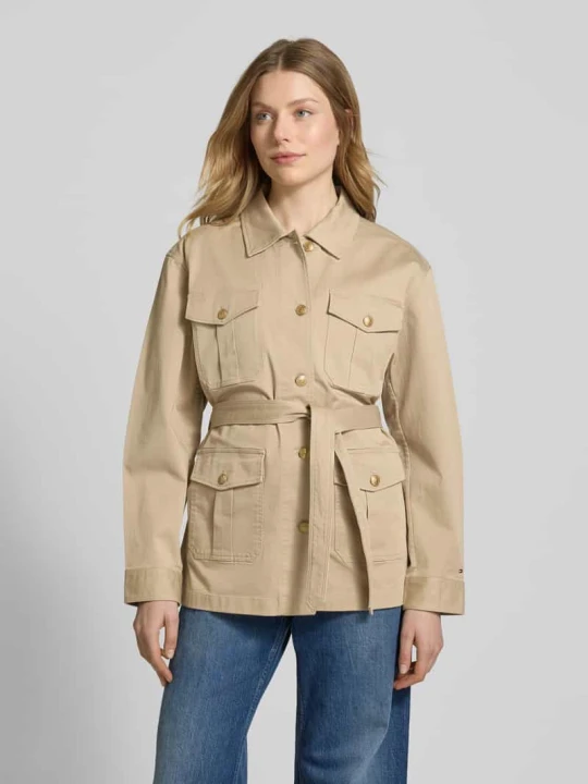 Zdjęcie produktu Kurtka koszulowa o kroju regular fit ze złotymi guzikami Tommy Hilfiger Piaskowy