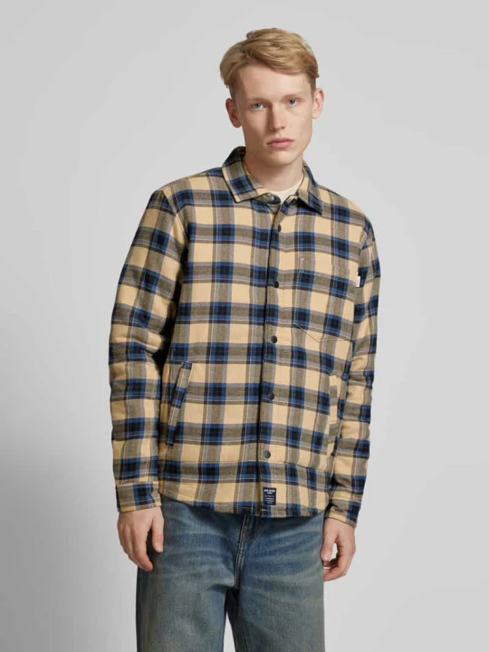 Zdjęcie produktu Kurtka koszulowa o kroju relaxed fit z kieszenią na piersi model ‘STEEVE’ Pepe Jeans Piaskowy