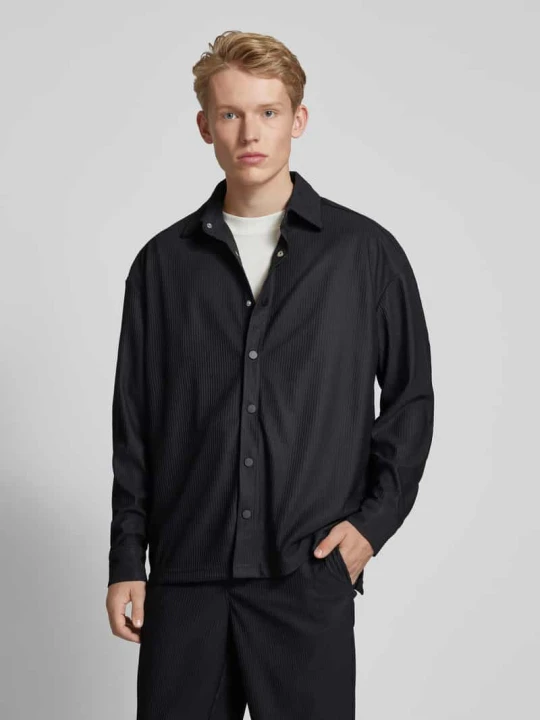 Zdjęcie produktu Kurtka koszulowa o kroju relaxed fit z plisami model ‘KARI’ Only & Sons Czarny