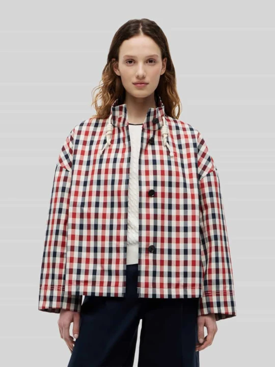 Zdjęcie produktu Kurtka koszulowa o pudełkowym kroju z czystej bawełny Tommy Hilfiger Granatowy