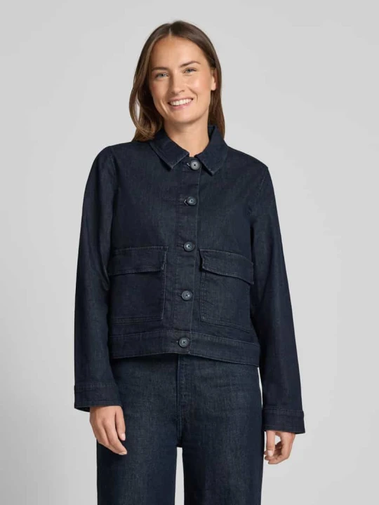 Zdjęcie produktu Kurtka koszulowa o pudełkowym kroju z denimu s.Oliver Jeansowy niebieski