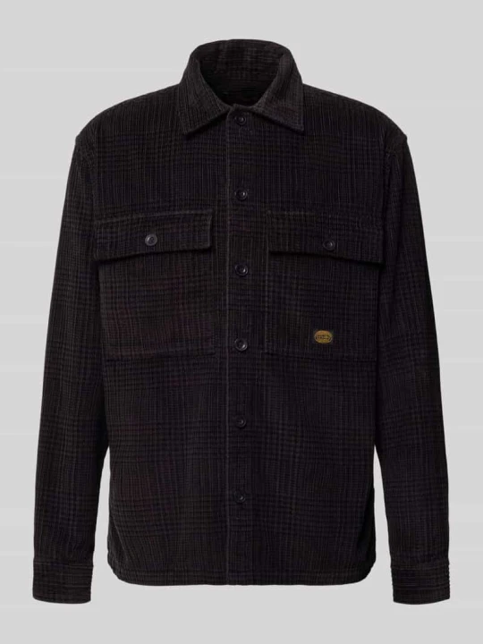 Zdjęcie produktu Kurtka koszulowa w całości wzorzysta w kroju regular fit model 'OLIVER' Jack&Jones Czarny