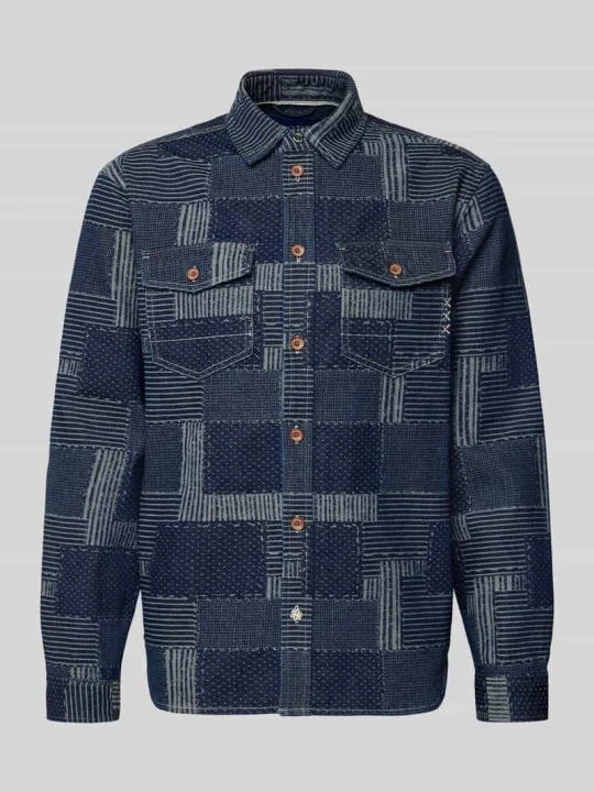 Zdjęcie produktu Kurtka koszulowa w deniowym wyglądzie o kroju relaxed fit Scotch & Soda Granatowy