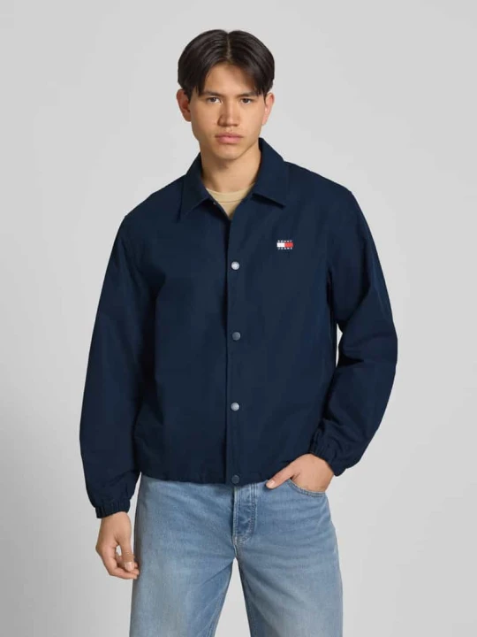 Zdjęcie produktu Kurtka koszulowa z czystej bawełny w kroju regular fit Tommy Jeans Ciemnoniebieski