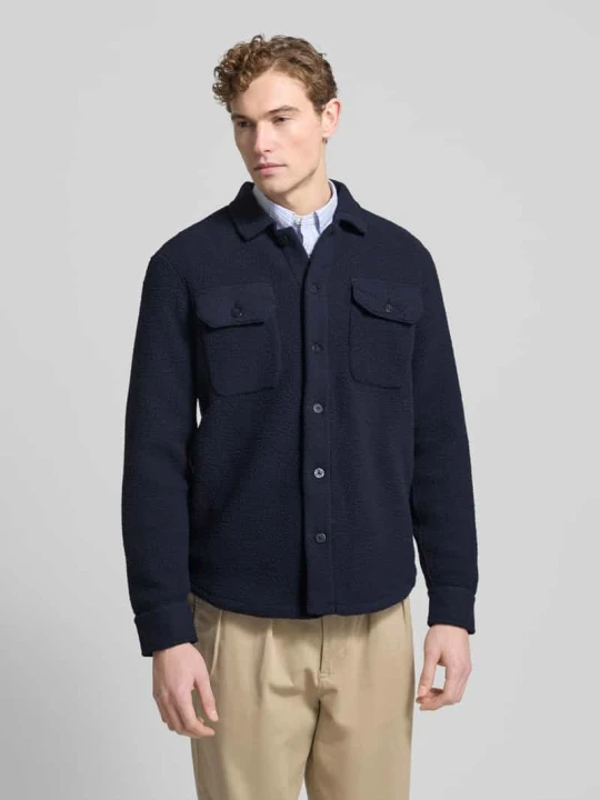 Zdjęcie produktu Koszulowa kurtka z kołnierzem typu Kent Polo Ralph Lauren Granatowy
