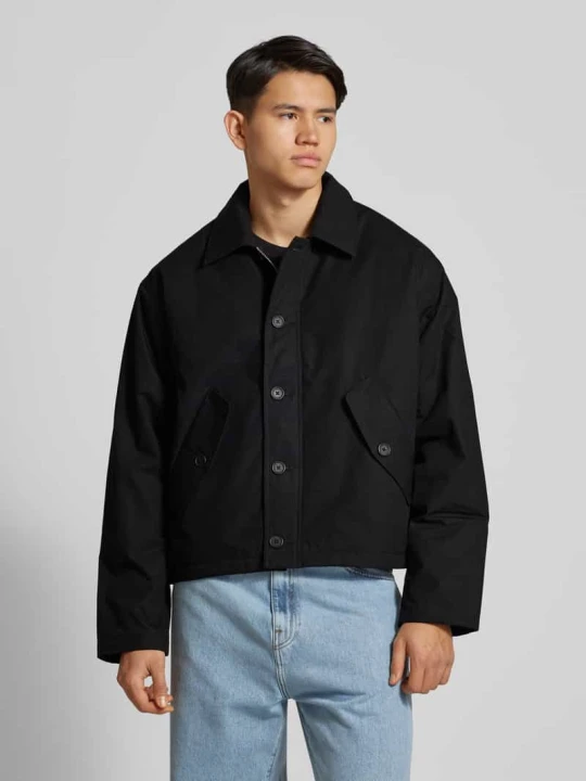Zdjęcie produktu Kurtka koszulowa z listwą guzikową Model „Andy” Weekday Czarny
