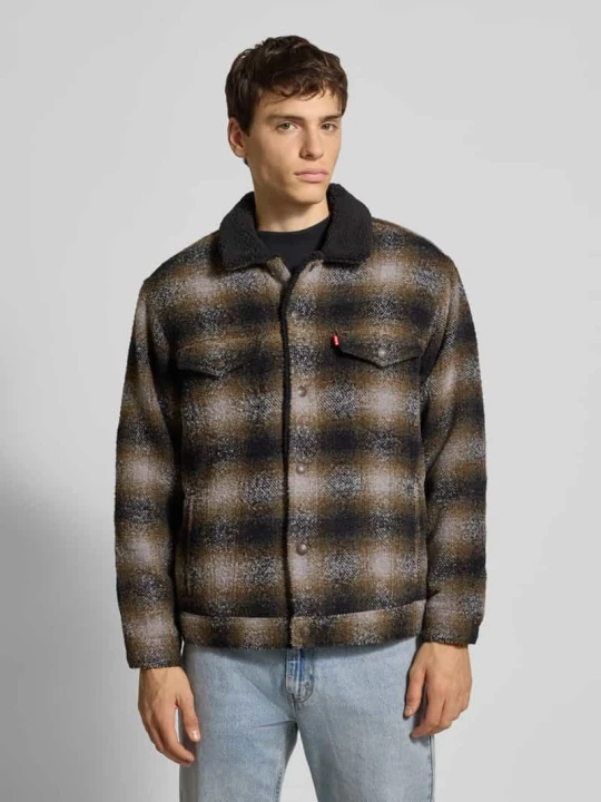 Zdjęcie produktu Kurtka koszulowa o kroju loose fit z dodatkiem wełny model „James” Levi's Średniobrązowy