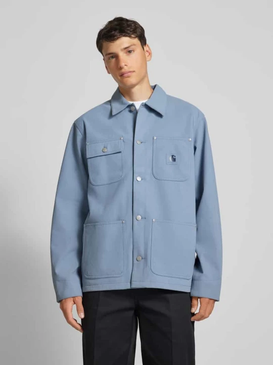 Zdjęcie produktu Kurtka koszulowa z listwą guzikową model ‘Suede’ Carhartt WIP Jasnoniebieski