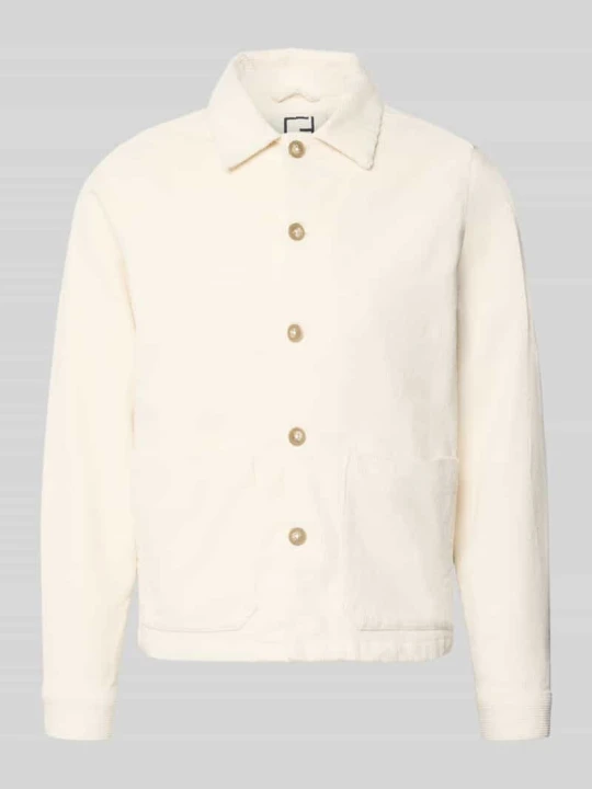 Zdjęcie produktu Kurtka koszulowa z wpuszczanymi kieszeniami model 'HOLMDRUP' Casual Friday Złamany biały