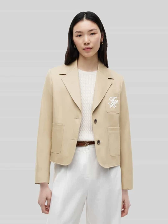 Zdjęcie produktu kurtka krótka o kroju regular fit z czystej bawełny Tommy Hilfiger Camel