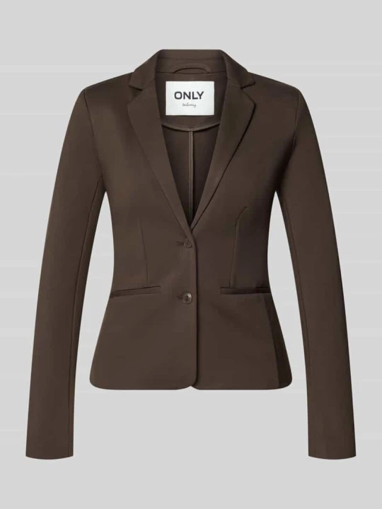 Zdjęcie produktu Kurtka krótka w kroju slim fit z mieszanka wiskozy model 'POPTRASH' Only Czekoladowy
