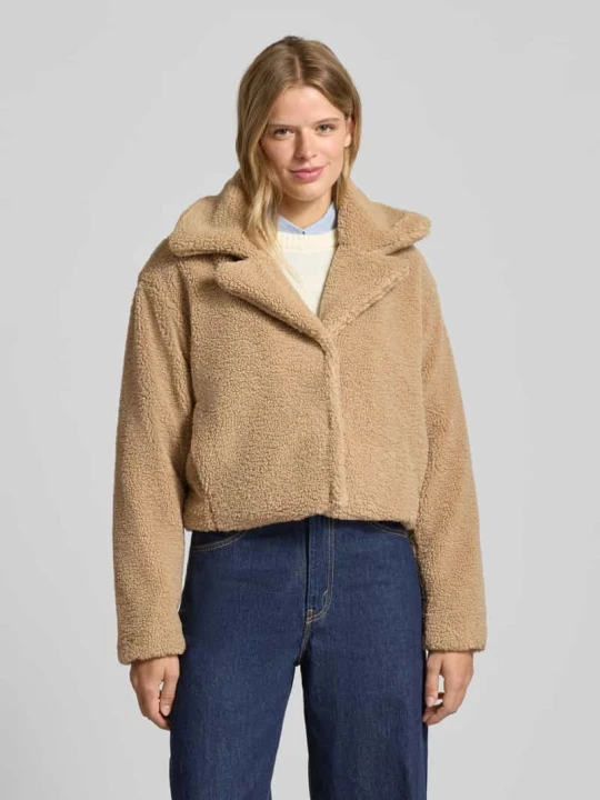 Zdjęcie produktu Kurtka krótka z futerka model ‘NATI’ Noisy May Camel