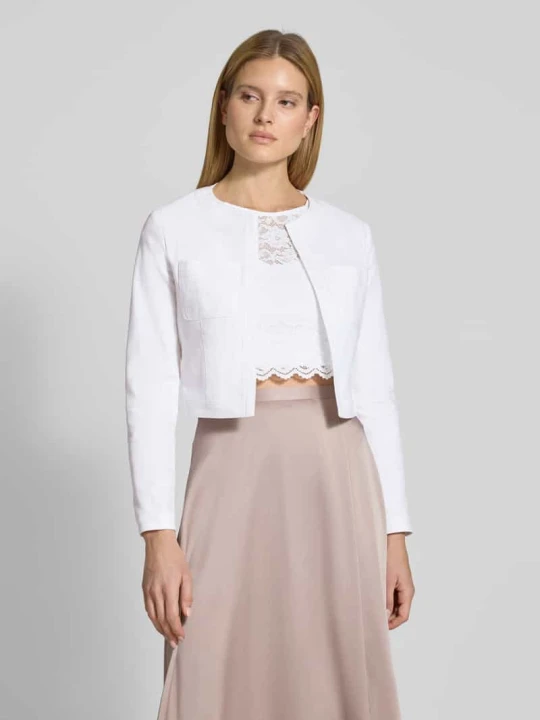 Zdjęcie produktu Kurtka cropped z kieszeniami na piersi Swing Écru