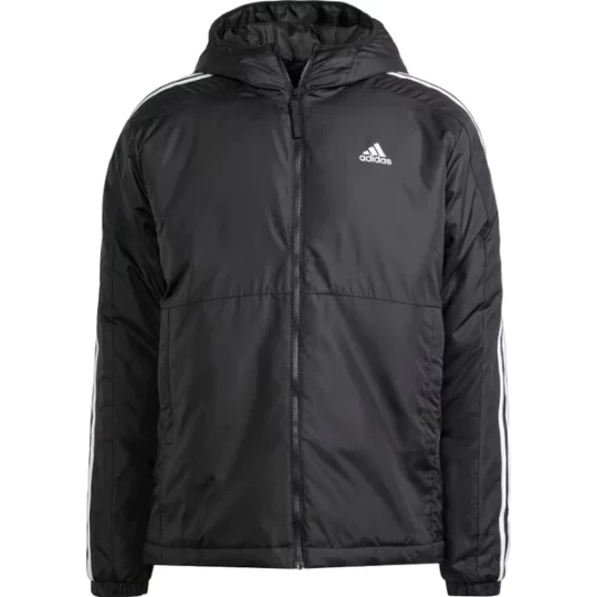 Zdjęcie produktu Kurtka męska Essentials 3-Stripes Insulated Hooded Adidas Czarny