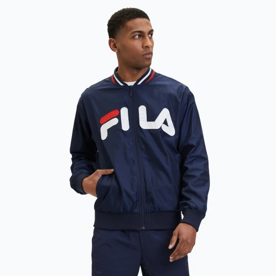 Zdjęcie produktu Kurtka męska FILA Logrono Logo Bomber black iris Granatowy