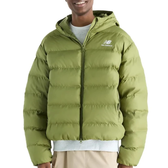 Zdjęcie produktu Kurtka męska New Balance Boston Puffer MJ62G17OGEE - zielona