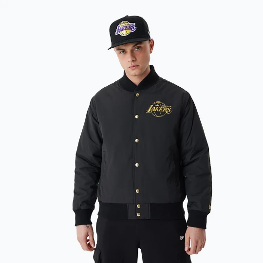 Zdjęcie produktu Kurtka męska New Era NBA Script BP Bomber Los Angeles Lakers black