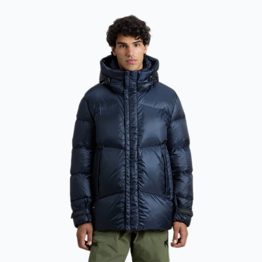 Zdjęcie produktu Kurtka męska Woolrich Pertex Puffer melton blue Granatowy