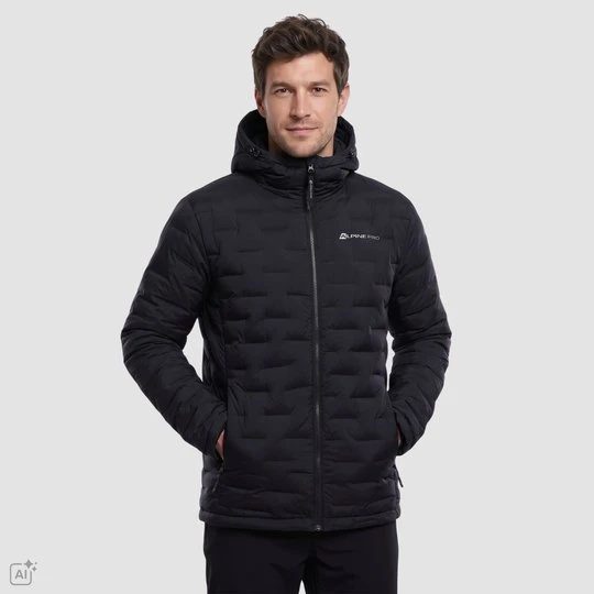 Zdjęcie produktu Kurtka męska z naturalnym puchem Rogit 3 granatowa Alpine Pro