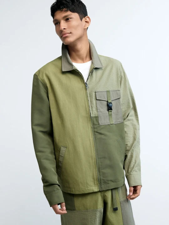 Zdjęcie produktu kurtka militarna z kieszeniami Desigual zielony