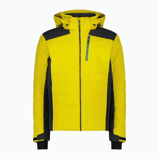 Zdjęcie produktu Kurtka narciarska męska CMP 35W0127 Zip Hood gold green Żółty