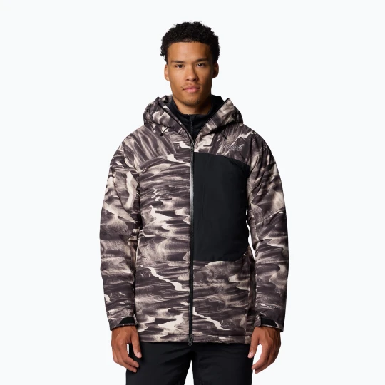 Zdjęcie produktu Kurtka narciarska męska Columbia Winter District III Printed dark stone windblown print Brązowy