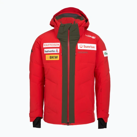 Zdjęcie produktu Kurtka narciarska męska Descente Hybrid Down swiss replica Czerwony