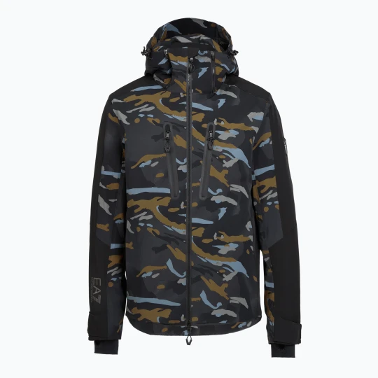 Zdjęcie produktu Kurtka narciarska męska EA7 Emporio Armani Ski Kitzbuhel Protectum7 Graphic brown camou