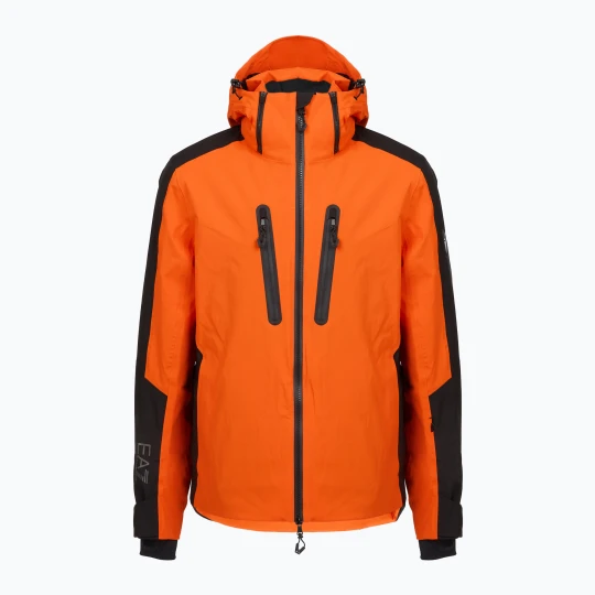 Zdjęcie produktu Kurtka narciarska męska EA7 Emporio Armani Ski Kitzbuhel Protectum7 Graphic flame Pomarańczowy