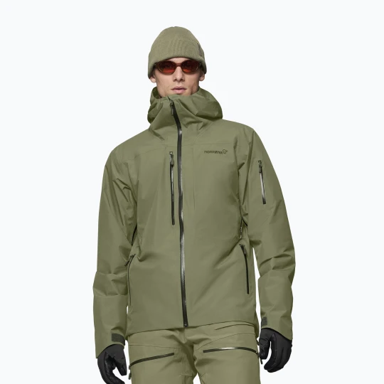 Zdjęcie produktu Kurtka narciarska męska NORRONA Lofoten Gore-Tex Insulated deep lichen green Norrøna