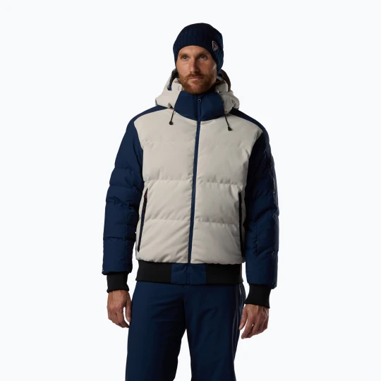 Zdjęcie produktu Kurtka narciarska męska Rossignol Corduroy Down Bomber silver cloud / dark navy Szary