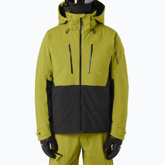 Zdjęcie produktu Kurtka narciarska męska Salomon Brilliant 2.0 cardamon seed / deep black Zielony