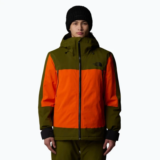 Zdjęcie produktu Kurtka narciarska męska The North Face Mount Bre orange / forest olive