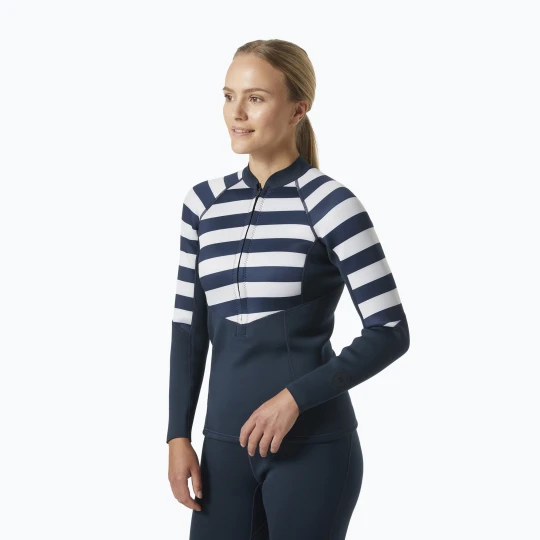 Zdjęcie produktu Kurtka neoprenowa damska Helly Hansen Waterwear 2.0 2 mm navy stripe Granatowy