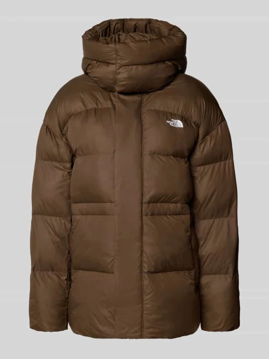 Zdjęcie produktu Kurtka o kroju oversized fit z efektem pikowania z wyhaftowanym logo The North Face Ciemnobrązowy