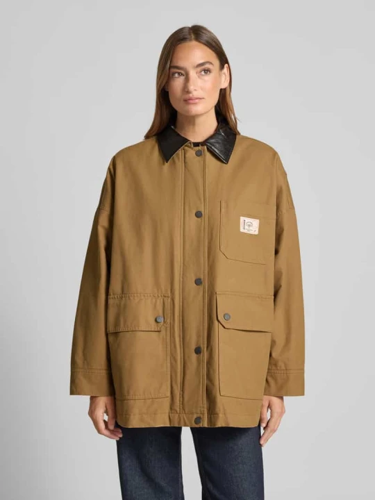 Zdjęcie produktu Kurtka o kroju oversized z czystej bawełny model ‘BOZEN’ Weekend Max Mara Camel