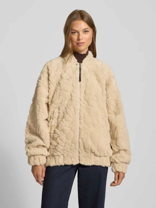 Zdjęcie produktu Kurtka o kroju oversized z futerka model ‘FALIX-1’ Hugo Piaskowy