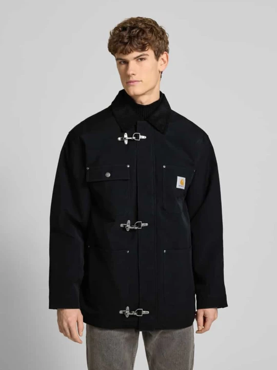 Zdjęcie produktu Oversize’owa kurtka z naszywką z logo model 'Adair' Carhartt WIP Czarny