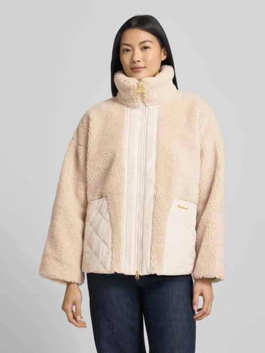 Zdjęcie produktu Oversized Kurtka z Imitacja futerka z polaru Barbour Beżowy